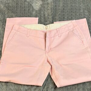 Express Light Pink Chino Capris